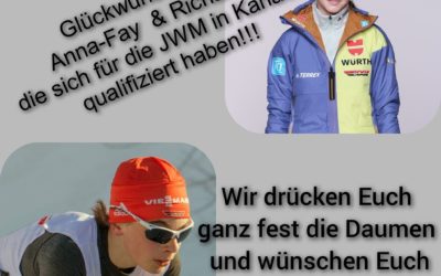 Anna-Fay Scharffenberg und Richard Stenzel qualifizieren sich für die JWM