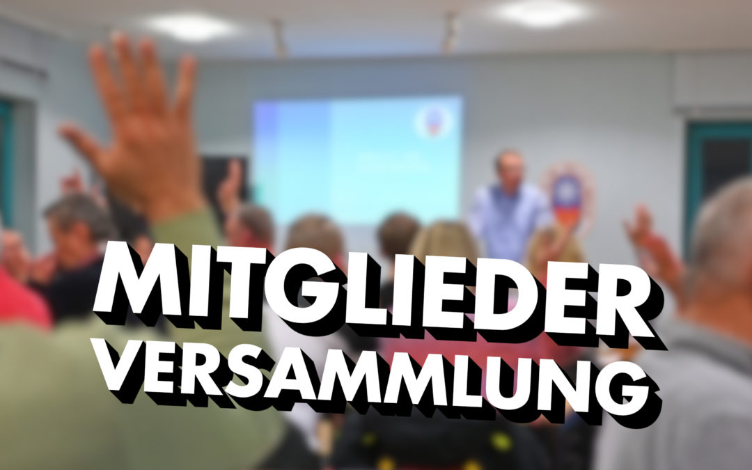 Mitgliederversammlung am 26. November